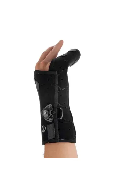 DJO - Exos - 325-32-1111 - Boxer Fracture Brace Exos Thermoformable Polymer Right Hand Black X-small