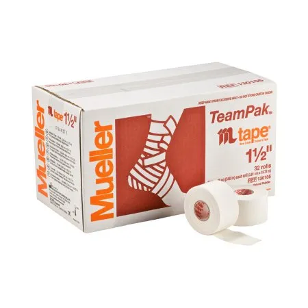 Mueller Sports Medicine - 130105 - Mueller Mtape Athletic Tape Mueller Mtape White 1 1/2 Inch X 15 Yard Cotton / Zinc Oxide NonSterile