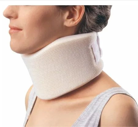 DJO - ProCare Form Fit - 79-83006 - Cervical Collar Procare Form Fit Low Contoured / Firm Density Adult Medium, Long One-piece 4 Inch Height 23 Inch Length 16 To 21 Inch Neck Circumference