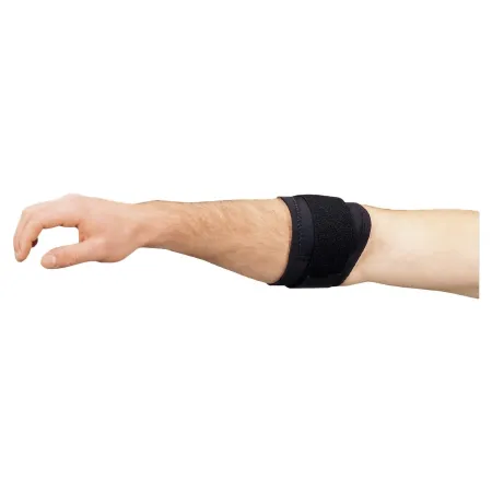 Deroyal - NE7731-72 - Elbow Support DeRoyal Small Pull-On / Hook and Loop Strap Closure Tennis Elbow Strap Left or Right Elbow 9 to 10 Inch Forearm Circumference Black