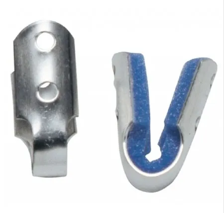 DJO DJOrthopedics - ProCare - 79-71905 - DJO  Finger Splint  Medium Without Fastening Left or Right Hand Blue / Silver