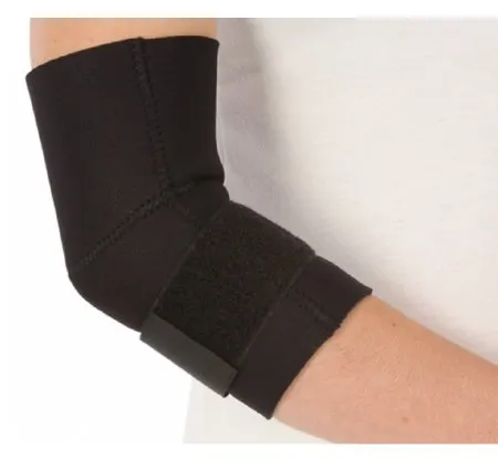 DJO DJOrthopedics - ProCare - 79-82325 - DJO  Elbow Support PROCARE Medium Pull On with Strap Tennis Elbow Left or Right Elbow Black