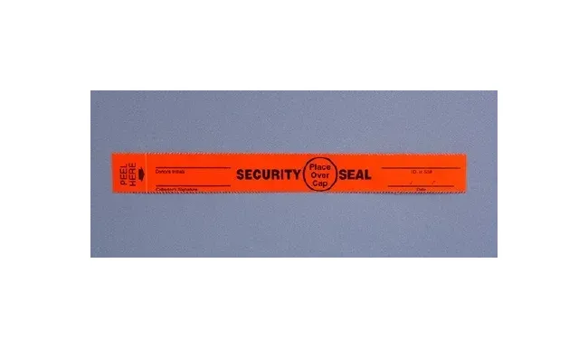 Therapak - 39554G - Tamper Evident Seal Red 0.75 X 6.625 Inch