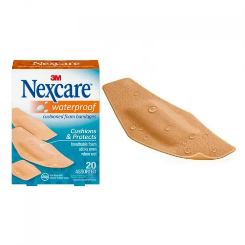 3M - Nexcare - 527-20CB - Nexcare Waterproof Cushioned Foam Bandages, 20 count.