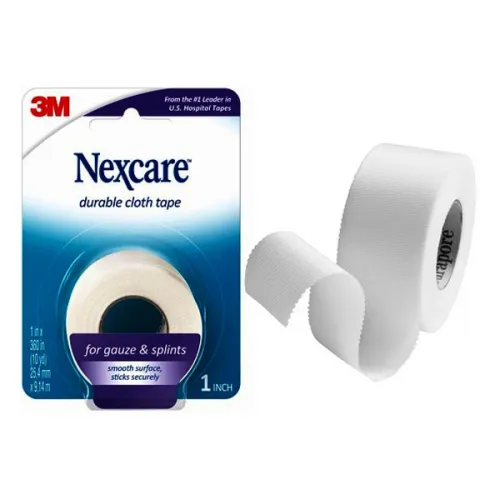 3m - 791-1PK - Nexcare Durable Cloth First Aid Tape, 1" X 10 Yrds, Carded