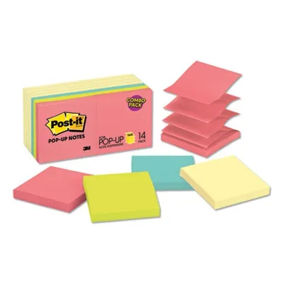 3M Comm - MMMR33014YWM - Original Pop-Up Notes Value Pack, 3 X 3, Canary Yellow/Cape Town, 100-Sheet