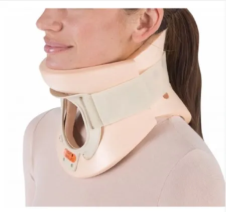 DJO DJOrthopedics - 79-83147 - DJO ProCare California Rigid Cervical Collar ProCare California Preformed Adult Large Two Piece / Trachea Opening 4 1/4 Inch Height 16 to 19 Inch Neck Circumference