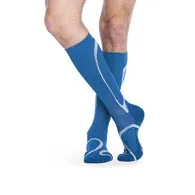 Sigvaris - From: 412CLL62 To: 412CXS62  412C Traverse Calf High Socks 20 30 mmHg Large Steel Blue