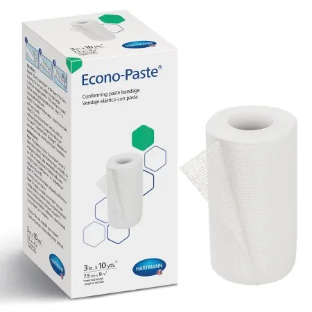 Hartmann - Econo-Paste - From: 47300000 To: 47410000 - Econo Paste Unna Boot Bandage Econo Paste 4 Inch X 10 Yard Knitted Gauze Zinc Oxide Paste NonSterile