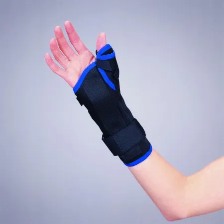 DeRoyal - Premium - 350XLL - Wrist / Thumb Brace Premium Low Profile Tietex Left Hand Black X-large