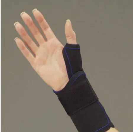 DeRoyal - Thermo-Form - 361ML - Thumb Splint Thermo-form Medium Hook And Loop Closure Left Hand Black