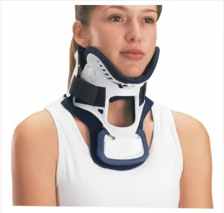 DJO - ProCare XTEND 174 - 79-83232 - Rigid Cervical Collar With Replacement Pads Procare Xtend 174 Preformed Adult X-small Two-piece / Trachea Opening 1-1/4 Inch Height 8 To 14 Inch Neck Circumference