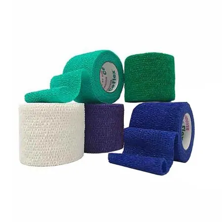 Andover Healthcare - CoFlex - 3200RB-036 - Andover Coated Products  Cohesive Bandage  2 Inch X 5 Yard Self Adherent Closure Teal / Blue / White / Purple / Green NonSterile 14 lbs. Tensile Strength