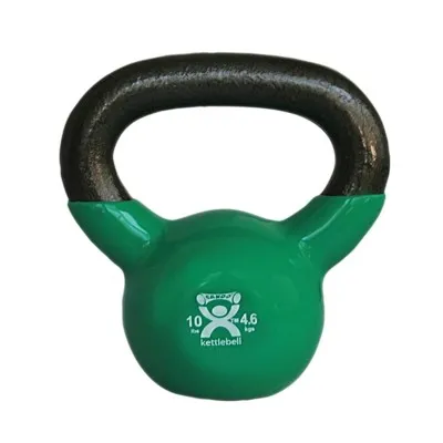 Fabrication Enterprises - CanDo - From: 10-3193 To: 10-3194 -  vinyl coated kettlebell 10 lb