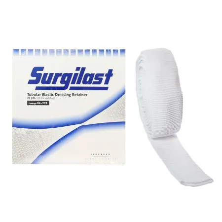 Gentell - Surgilast - GL703 -  Elastic Net Retainer Dressing  Tubular Elastic 25 Yard Size 3 White Medium Hand / Arm / Leg / Foot NonSterile