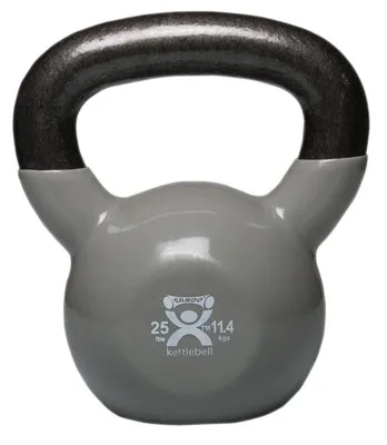 Fabrication Enterprises - CanDo - From: 10-3196 To: 10-3197 -  vinyl coated kettlebell 25 lb