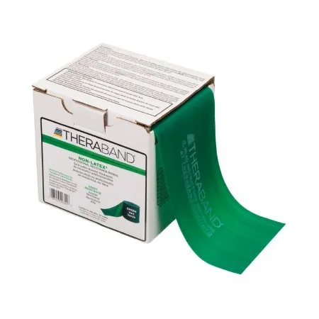 Performance Health - TheraBand - 20344 - Exercise Resistance Band TheraBand Green 4 Inch X 25 Yard Heavy Resistance