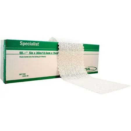 BSN Medical - Specialist - 7392 -  Plaster Splint  5 X 30 Inch Plaster of Paris White