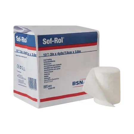 BSN Medical - Sof-Rol - 9033 - Sof Rol Cast Padding Undercast Sof Rol 3 Inch X 4 Yard Rayon NonSterile