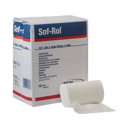 BSN Jobst - Sof-Rol - 9034 - Bsn Jobst Sof Rol Sof rol Absorbent Cast Padding 4" x 4 yds., Highly Absorbent, Latex Free