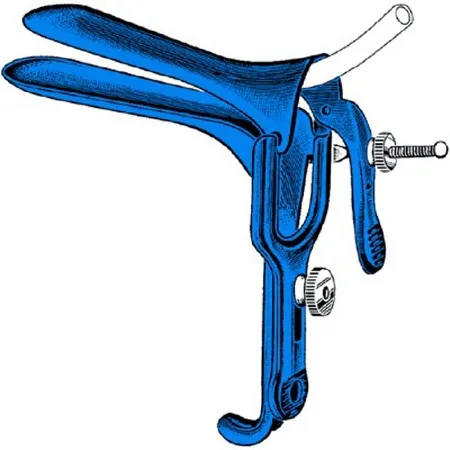 Sklar - 91-5010 - Electrosurgical Vaginal Speculum Sklar Blue Graves Nonsterile Or Grade Coated Stainless Steel Small Double Blade Duckbill With Dse Loop Reusable Without Light Source Capability