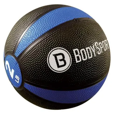 Nantong Modern Sporting - MB02 - Body Sport Medicine Ball With Illustrated Exercise Guide, 2 Lbs., Blue, Contains Latex