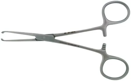 Br Surgical - Br64-11015 - Tissue Forceps Br Surgical Allis 6 Inch Length Surgical Grade Stainless Steel Nonsterile Ratchet Lock Finger Ring Handle Curved 4 X 5 Teeth