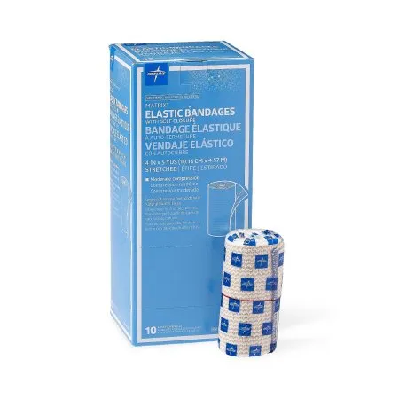 Medline - Matrix - From: MDS087004LF To: MDS087006LF -  Elastic Bandage  6 Inch X 5 Yard Double Hook and Loop Closure Natural NonSterile Medium Compression