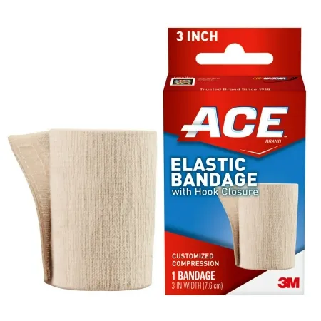 3M - 207603 - ACE Elastic Bandage ACE 3 Inch Width Single Hook and Loop Closure Tan NonSterile Standard Compression