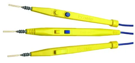 Conmed/Linvatec - 130307A - Conmed GoldLine Electrosurgical Pencil Kit GoldLine Hex Locking 1 Inch Blade X 10 Foot Cord Blade Tip