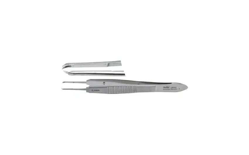 Integra Lifesciences - Miltex - 18-952 - Suture Forceps Miltex Castroviejo 4 Inch Length Or Grade German Stainless Steel Nonsterile Nonlocking Thumb Handle Straight Serrated Tips With 1 X 2 Teeth