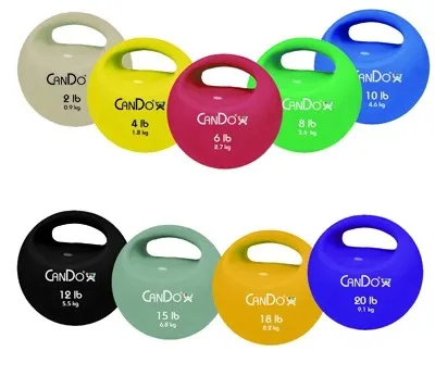 Fabrication Enterprises - CanDo - From: 10-3290 To: 10-3299 -  One Handle Medicine Ball 2 lb