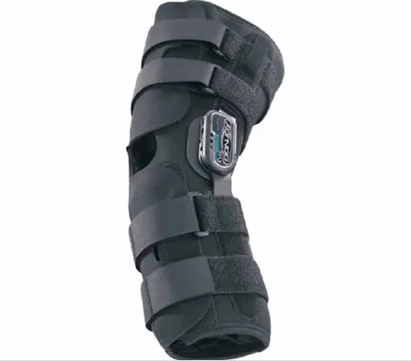 DJO - DonJoy Playmaker Standard - 11-0860-3 - Knee Brace Donjoy Playmaker Standard Medium Pull-on / Hook And Loop Strap Closure 18-1/2 To 21 Inch Circumference Left Or Right Knee