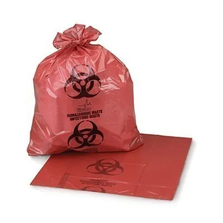 Medegen Medical - RD610 - Products Biohazard Waste Bag Products 1 to 3 gal. Red Bag Polyethylene 11 X 14 1/4 Inch