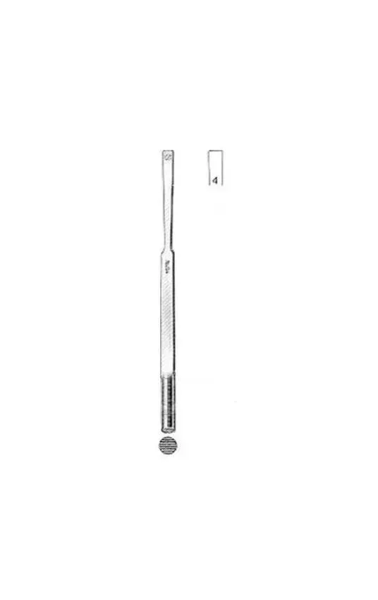 Integra Lifesciences - Miltex - 21-206-4 - Osteotome Miltex Cottle 4 Mm Width Straight Blade With Rounded Corners Or Grade Stainless Steel Nonsterile 7 Inch Length