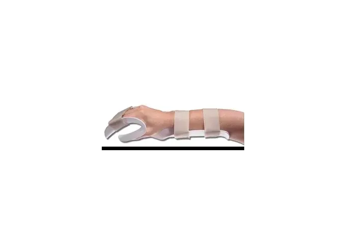 Alimed - AliMed Deluxe Functional Position - 5184 - Hand Splint AliMed Deluxe Functional Position Thermoplastic Left Hand White Medium