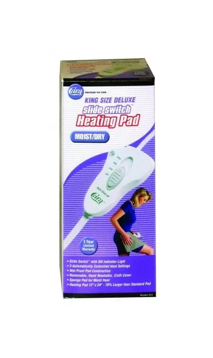 Life Wear Technologies - Cara Incorporated - 53 - King Size Heating Pad, Moist/Dry, 12" x 24", 90 Minute Auto Off. Standard vinyl.