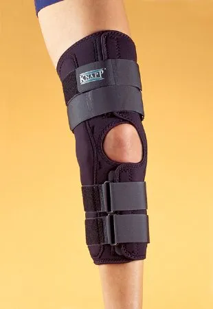 Hely & Weber - Knapp - 5658HH-BLK-S - Knee Brace Knapp Small D-ring / Hook And Loop Strap Closure 12 To 14 Inch Knee Circumference 16 Inch Length Left Or Right Knee