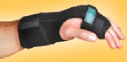 Hely & Weber - TKO Standard - 3848-LT - Hand / Finger Brace TKO Standard Neoprene / Nylon / UBL Left Hand Black One Size Fits Most