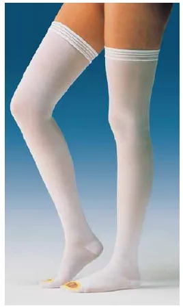 BSN Medical - JOBST Anti-Em/GPT - 111464 - Anti-embolism Stocking JOBST Anti-Em/GPT Thigh High 2X-Large / Regular White Inspection Toe