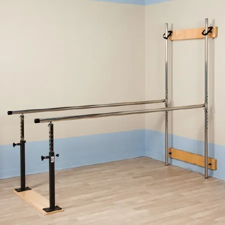 Clinton Industries - 3-3307 - Parallel Bars Stainless Steel Handrail Folding 7 Foot X 28 X 28 to 42 Inch