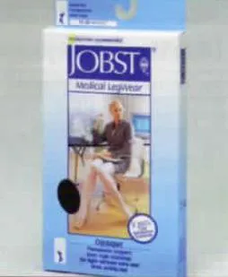 BSN Medical - JOBST Opaque - 115509 - Compression Stocking JOBST Opaque Thigh High Medium Natural Closed Toe