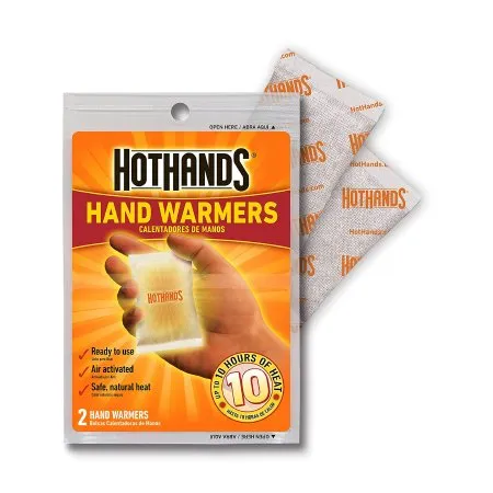 Mediheat - HH-2 - Hothands 2 Instant Hot Pack Hothands 2 Hand Nonwoven Material Cover / Activated Charcoal / Iron Powder / Salt / Vermiculite / Water Disposable
