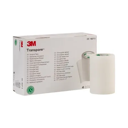 3M - 1527-3 - Transpore Medical Tape Transpore Transparent 3 Inch X 10 Yard Plastic NonSterile