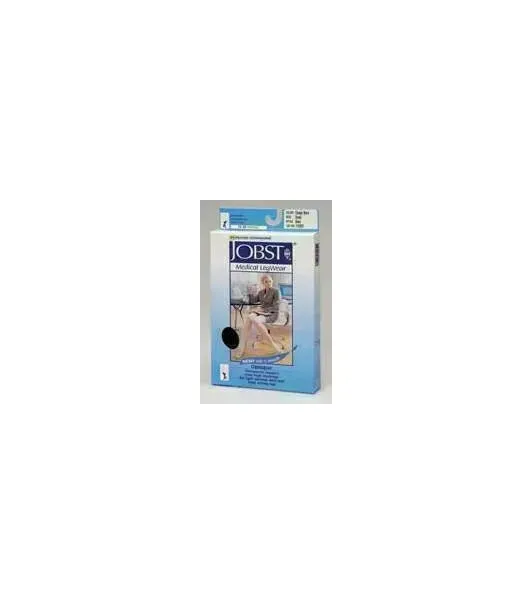 BSN Medical - JOBST Opaque - 115554 - Compression Stocking Jobst Opaque Thigh High Large Silky Beige / Natural Open Toe