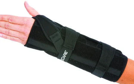 DJO DJOrthopedics - From: 79-87500 To: 79-87511 - DJO ProCare Quick Fit Wrist / Forearm Brace ProCare Quick Fit Aluminum / Foam / Nylon Left Hand Black X Large