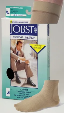 BSN Medical - JOBST for Men Classic - 110339 - Compression Socks JOBST for Men Classic Knee High X-Large Navy Closed Toe
