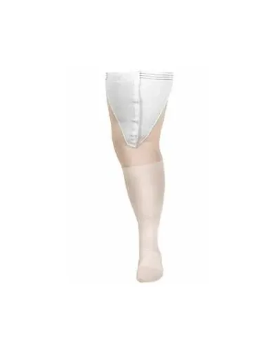 Carolon - CAP - 611 -  Anti embolism Stocking  Thigh High Small / Regular White Inspection Toe