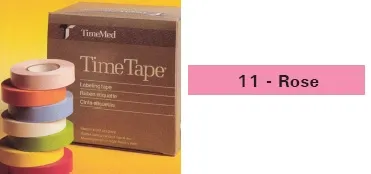 Precision Dynamics - Time - T-501-11 - Blank Label Tape Time Multipurpose Label Rose Vinyl 1 X 500 Inch