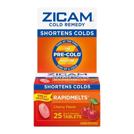 Zicam - 73221630004 - Cold and Cough Relief Zicam 2X - 1X Strength Tablet 25 per Box